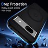 XTCASE For Google Pixel 8A Case Magnetic Compatible with Magsafe, Matt Translucent Mobile Phone Case for Google Pixel 8A Scratch-Resistant PC Back + TPU Bumper - Black
