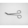 Iris Scissors 4.5" Angled Blade with Sharp Pointed Tips Ring Handles