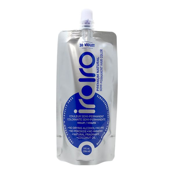 IROIRO Premium Natural Semi-Permanent Hair Color 20 PURPLE (8oz)