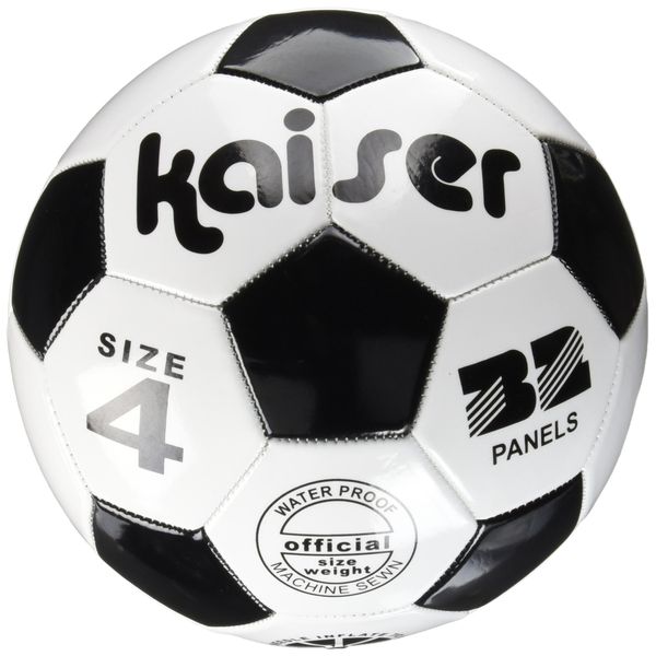 KAISER KW-140 PVC Soccer Ball, No. 4, For Elementary School Students, Practice, Leisure, Family Sports