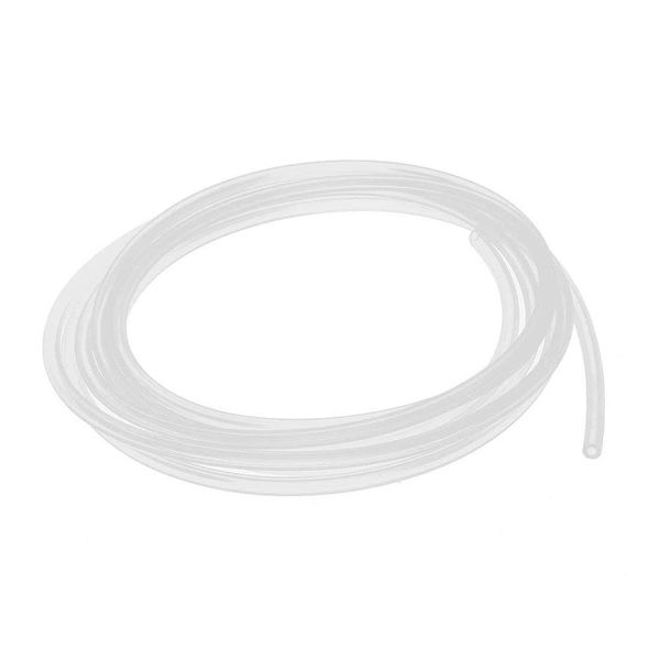 Yesallwas Silicone Tube, 4M Length, Inner Diameter 0.08 inch (2 mm), Outer Diameter 0.1 inch (3 mm), Translucent Rubber Tube, Clear Tube, Water Hose, Pipe, Air Pump, Pipe (0.08 x 0.1 inch (2 x 3 mm)