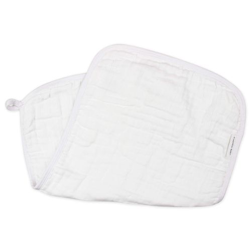HonestBaby Baby Organic Cotton Multi-layer Burp Cloths Multipack, Bright White, One Size