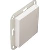 OPUS® 55 blind cover with plastic carrying ring, colour: polar white.