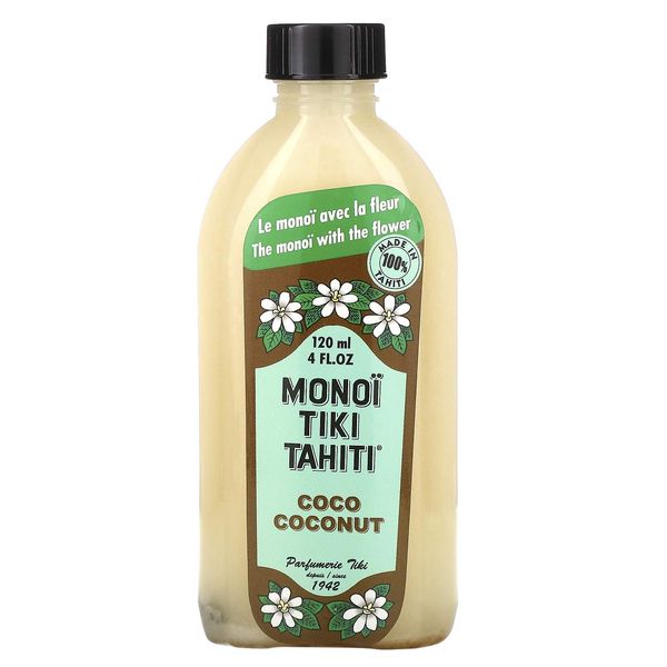 Monoi Tiare Cosmetics Coconut Oil Natural Monoi Tiara Cosmetics 4 oz Oil by Monoi Tiare Cosmetics