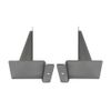 11'' Chrome Slatwall Wood Shelf Bracket Hanger Left Right Set Retail Display