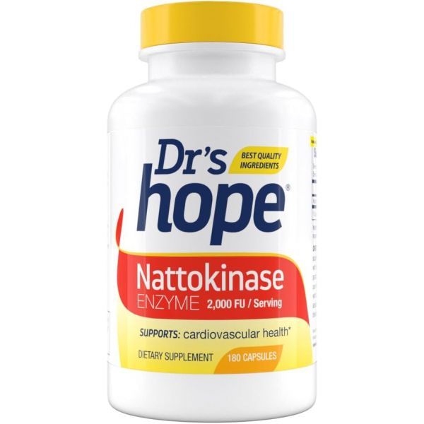 Dr&#39;s Hope Nattokinase - Packed with Ideal Vitamins and Minerals 2000FU (180 Capsules) | Vegan Friendly Non-GMO Gluten Free Made in the USA