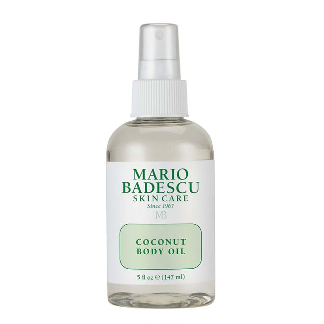 Mario Badescu Coconut Body Oil Enriched with Coconut Oil & Shea Butter | Lightweight Skin Care Hydrating and Moisturizing After Shower Massage Oil | 5 FL OZ