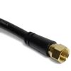 Satix Coaxial Patch Cable with F-Connector 25 cm Pack of 4 Black