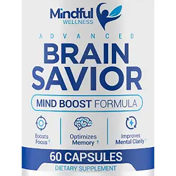 Brain Savior Mind Boost Formula Supports Brain and Cognitive Health 60 Capsules