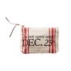Mud Pie December 25 GRAINSACK Pouch, White