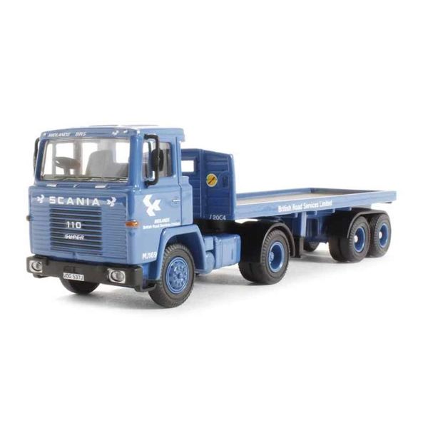 Oxford Diecast Scania 110 Flatbed BRS