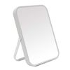 YEAKE Tabletop Mirror, Hand Mirror, Tabletop Mirror, Portable Folding Mirror, Makeup Mirror, Stand Mirror, Tabletop and 90° Rotating Actress Mirror with Support, Gray