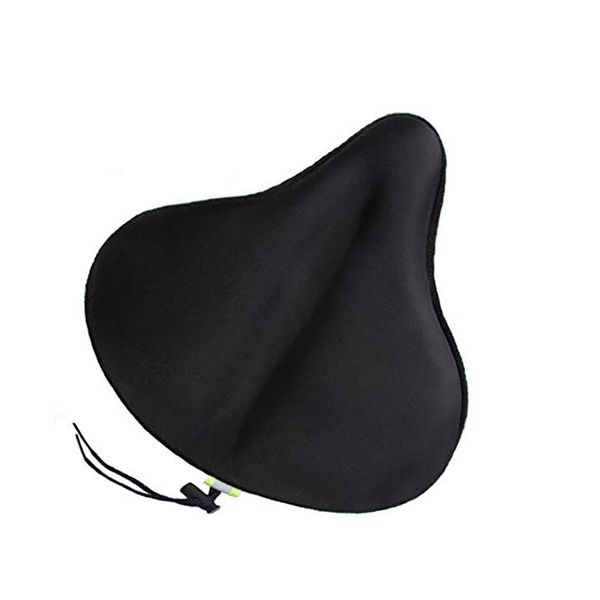 Fahrrad Sattelbezug Memory Foam, Bequemer Fahrradsattel überzug Gepolstert, Fahrradsattel Polster Extra Weich Damen Herren, Fahrradsitz Indoor Outdoor Cycle Sattelbezüge(27 x 26cm)