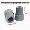 Crutch Tips，Replacement Medical Drive Cane Tips，7/8 Inch，2 Pack, Gray