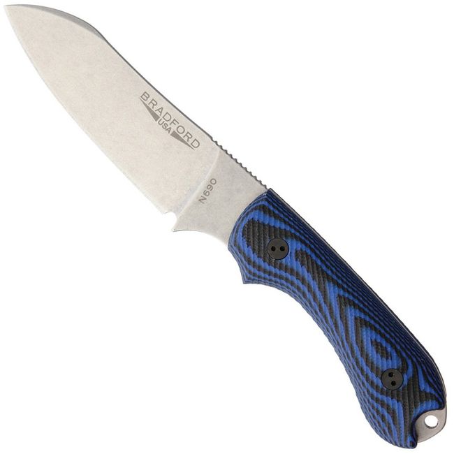 Bradford Knives Guardian3 Sheepsfoot Fixed Blade Knife - BRAD3SF113