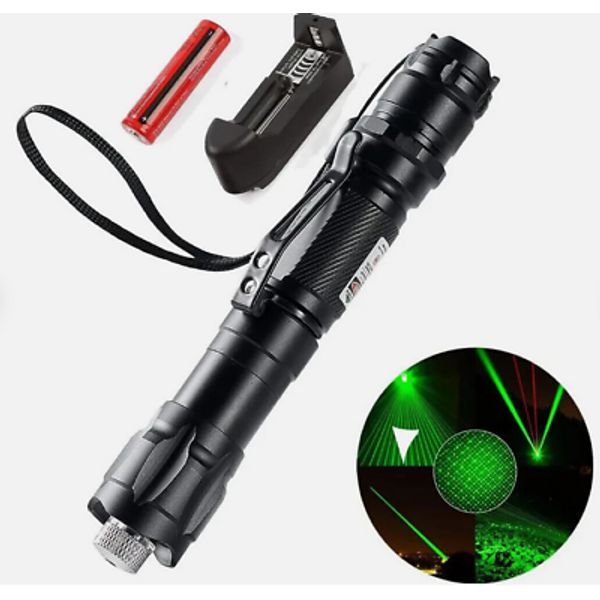 6000Mile Green Laser Pointer Lazer Pen High Power Visible Beam Light + Battery