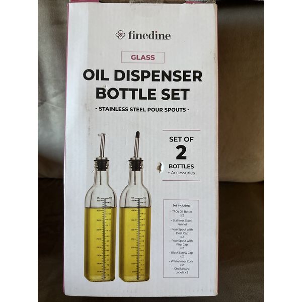 Olive Oil & Vinegar Dispenser Set with Funnel