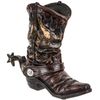 Hobby Lobby Boot-Shaped Vase (Reddish Brown, Beige, Black)