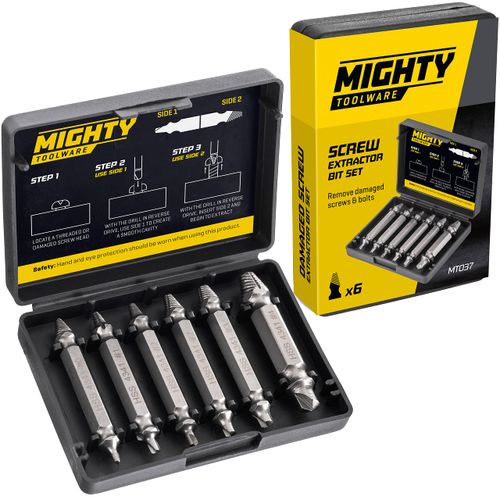 Vivo 6 Pack Damaged Broken Screw Extractor Remover for Stripped Head Screws Nuts Bolts