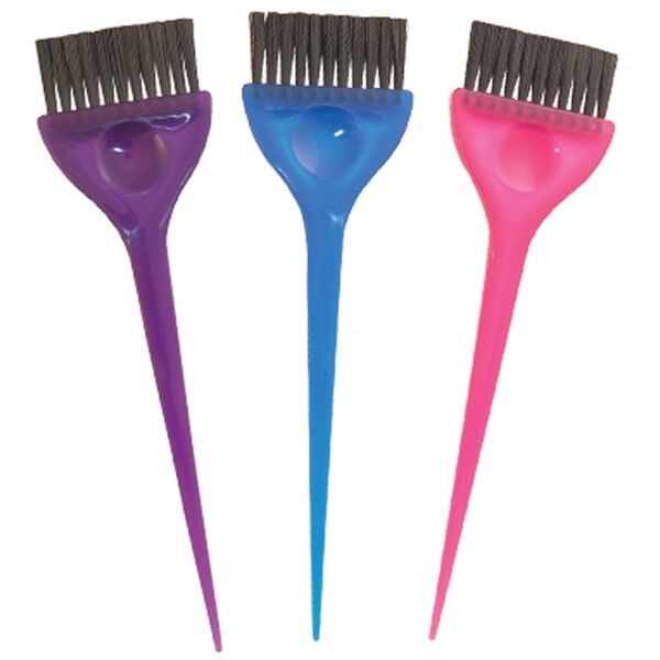 CO-887 BARBER SALON BEAUTY SPA SOFT N STYLE HAIR COLORING TINT DYE 3 BRUSH SET