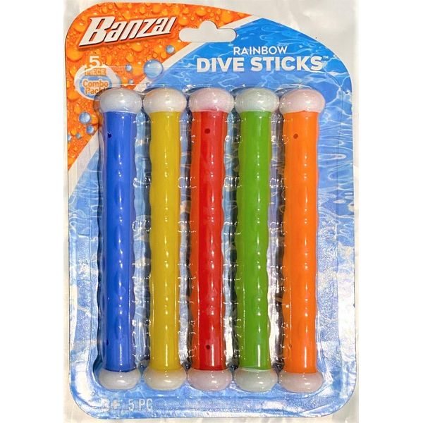 BANZAI Rainbow Dive Sticks - 5 pieces