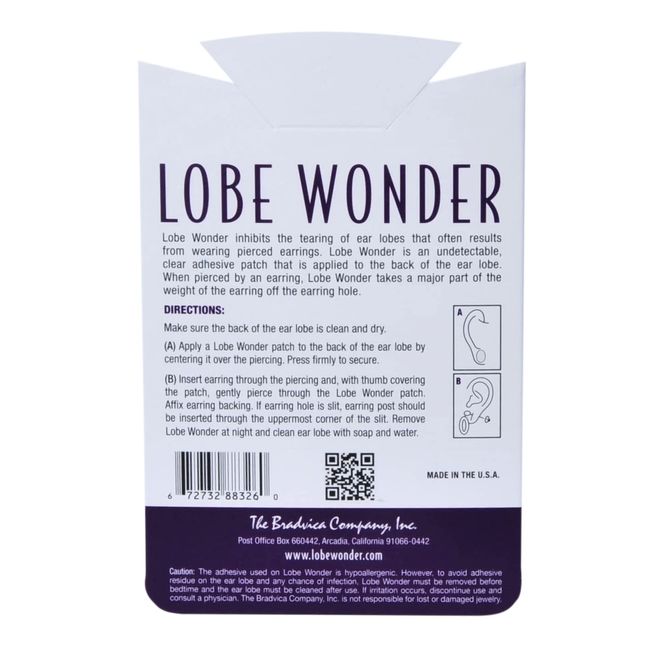 Lobe Wonder 300 Earring Support Patche Self Adhesive Invisible