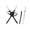 40" Twin Ninja Samurai Sword Set w/Over The Back Harness (D3 White)