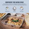 wecansourceitltd Meal Prep portion control containers with lids - Rectangular | Microwaveable | Freezer-proof (650ml) (50)