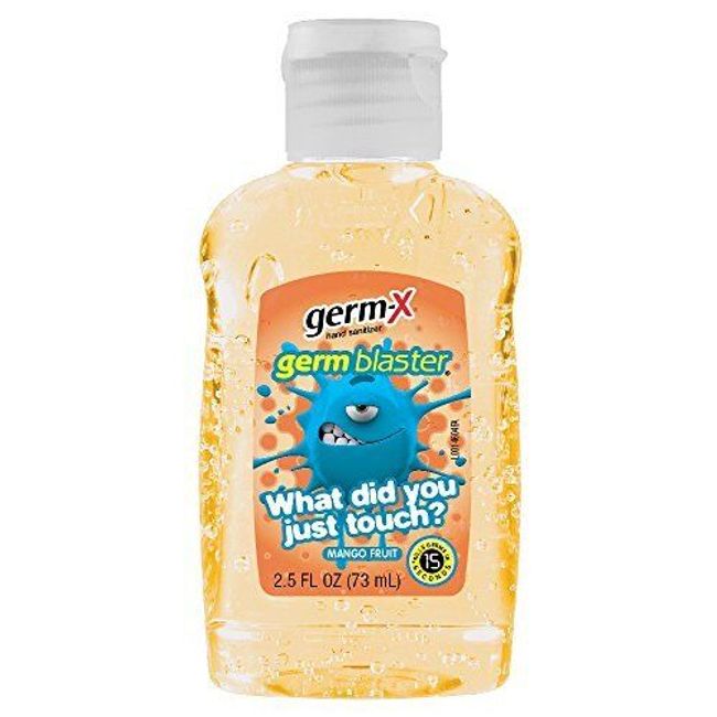 Germ Blaster Hand Sanitizer, Mango Fruit, Travel Size, 2.5 Fluid Ounce