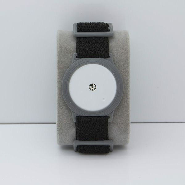 Freestyle Libre 1/2 Sensor Armband Holder - Super Soft Elastic Fabric - Black/Grey