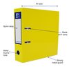 Oxford Premium A4 Lever Arch File, Yellow Single Folder, Heavy Duty