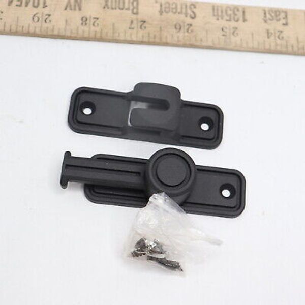 Jiutou Heavy Duty Barn Door Lock Hardware Gate Latch Matte Black