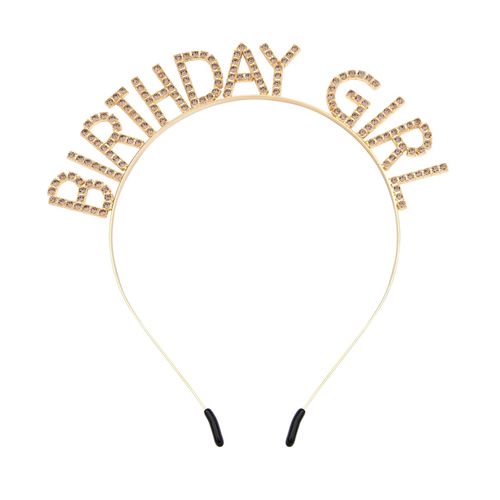Birthday Headbands for Women Birthday Gold Yellow Tiaras and Crowns for Women Girls Christmas Birthday Party Decorations Happy Birthday Princess Crown Rhinestone Happy Birthday Accessories Crown