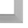 ElekTek Decorative Switch Surround Frame Cover Finger Plate Art Deco Silver Brushed