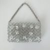 Handmade Beaded Bag Cute Summer White Flowers Beaded Bag