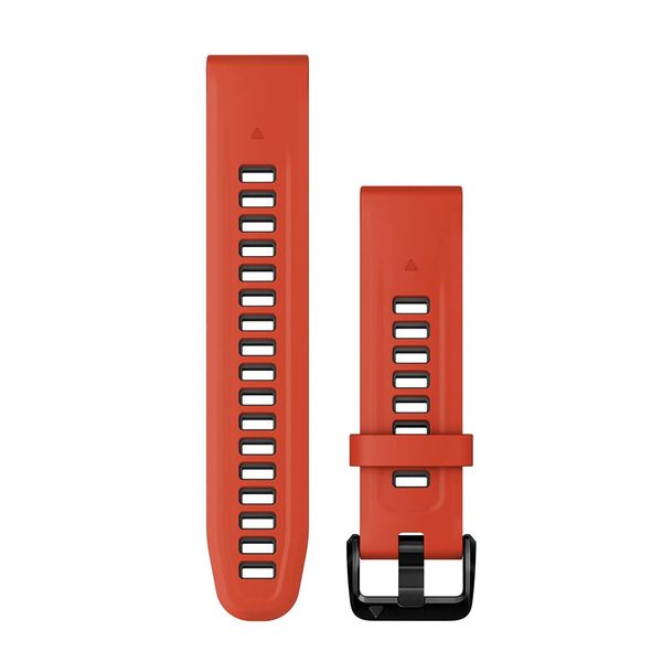 Garmin epix PRO (g2) 20mm QuickFit Flame Red/Graphite Silicone Band