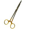 2PC Olsen Hegar Needle Driver 6" + 6.5" - Tungsten Carbide Inserts Serrated Gold