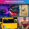2 pcs 6.81 * 2.75in Programmable LED Devil Eyes for Windshield, Flexible Soft Screen Sign, Bluetooth APP Control for Car Windows