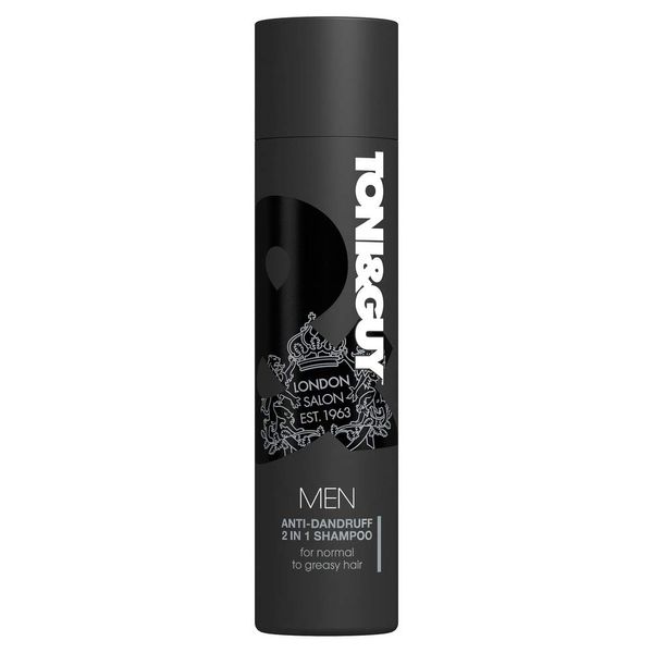 Toni & Guy Anti-Dandruff with Mineral Extract 2 in 1 Shampoo for Dry and Itchy Scalp, 250ml