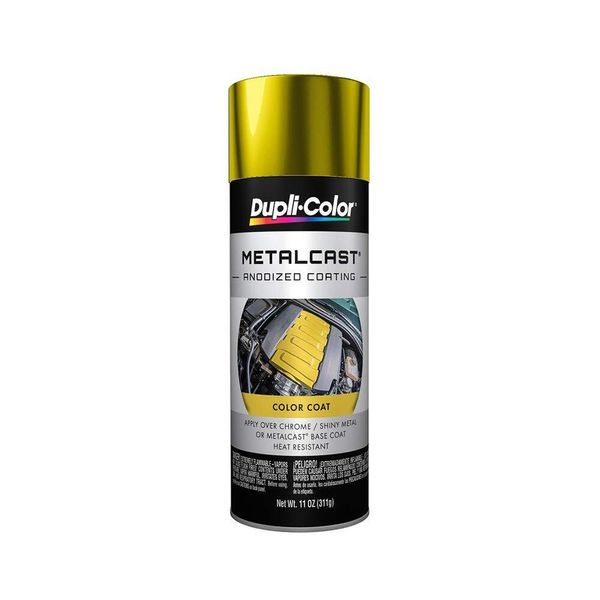 Dupli Color Metalcast Yellow Anodized Automotive Spray Paint 11 Ounce