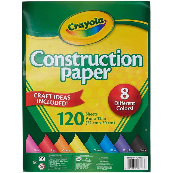 Crayola Construction Paper, 120 Sheets