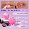 ANAiRUi 2-in-1 Lip Care Set, Bakuchiol & Grape Natural Cosmetics Lip Mask for the Night, Sugar Lip Scrub with Exfoliation, Lip Balm Mask and Lip Sugar Exfoliating Set for Repairs Lips