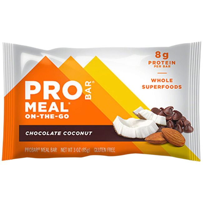 ProBar Meal Bar Certified Organic and GMO Free Chocolate Coconut Blast Box of 12