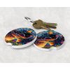 Set of 2 Sandstone Car Coaster Set (Alien Planet)