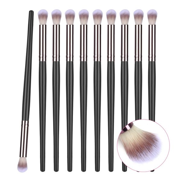 Eyelash Cleaning Brushes, ATOMUS 10pcs Lash Shampoo Cleansing Brushes for Lash Extension Soft Facial Makeup Remover Tools Lash Supplies（black）