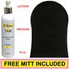 BIKINI TAN - Sunless Self Tanning Lotion - MEDIUM - 8 oz + Best Tanner Mitt.