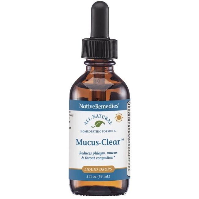 Native Remedies Mucus-Clear - Natural Homeopathic Formula for Symptoms of Throat