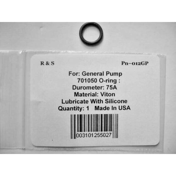 General Pump 701050 O-ring / R&S 012GP / Viton Material