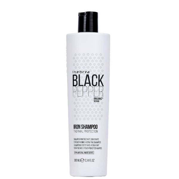 Inebrya Black Pepper Iron Shampoo stärkt das feuchtigkeitsspendende Shampoo für das Haar