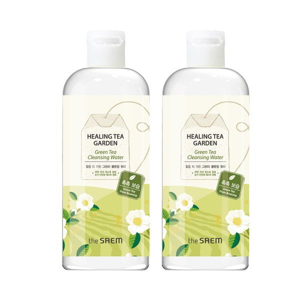 [The Saem (Cosmetics)] The Saem Healing Tea Garden Green Tea Cleansing Water 500ml (2 packs)